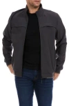 Perry Ellis Everyday Soft Shell Jacket In Charcoal