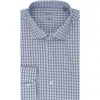 Perry Ellis Faded Check Slim Fit Dress Shirt In Blue