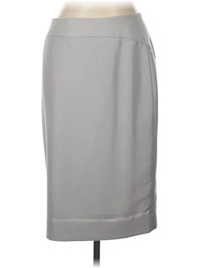 Pre-owned Perry Ellis Formal Skirt In Gray