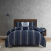 Perry Ellis Harper 3pc Comforter Set In Navy