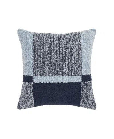 Perry Ellis Harper Striped Decorative Pillow, 18" X 18" In Blue