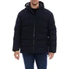 Perry Ellis Heavyweight Quilted Jacket In Navy