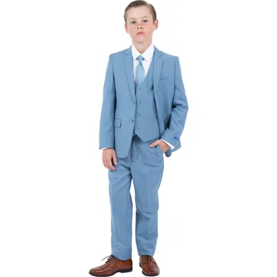 Perry Ellis Kids' Dusty Blue Five-piece Suit