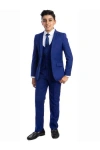 Perry Ellis Kids' Solid 5-piece Set In Blue