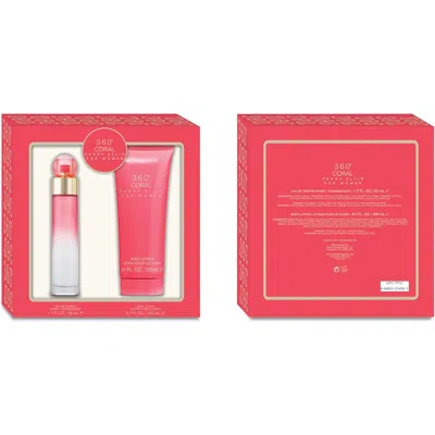 Perry Ellis Ladies 360 Coral For Women 2pcs Edp Gift Set Fragrances 844061014541 In Pink