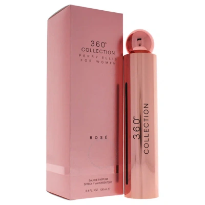 Perry Ellis Ladies 360 Degrees Collection Rose Edp Spray 3.4 oz Fragrances 844061009462 In Green / Orange / Pink / Rose / White
