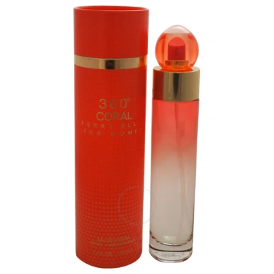 Perry Ellis Ladies 360 Degrees Coral For Women Edp Spray 3.4 oz Fragrances 844061009400 In Coral / Peach / Pink / White