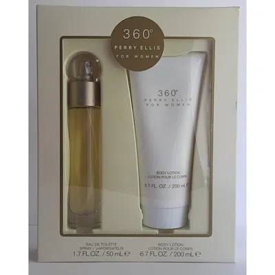 Perry Ellis Ladies 360 For Women 2pcs Edt Gift Set Fragrances 844061013582