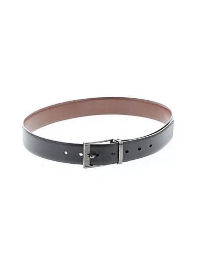 Pre-owned Perry Ellis Leather Belt In Black