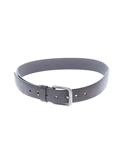 Pre-owned Perry Ellis Leather Belt In Gray