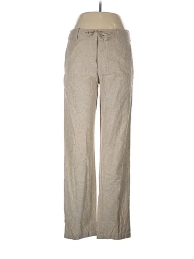 Pre-owned Perry Ellis Linen Pants In Tan