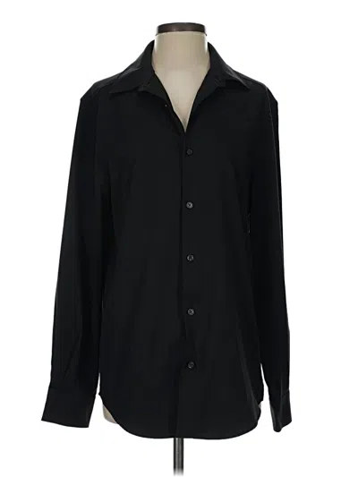 Pre-owned Perry Ellis Long Sleeve Blouse In Black