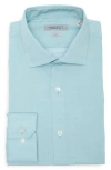 Perry Ellis Luxe Slim Fit Solid Dress Shirt In Blue