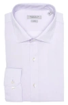 Perry Ellis Luxe Slim Fit Solid Dress Shirt In Lilac