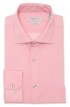 Perry Ellis Luxe Slim Fit Solid Dress Shirt In Pink