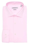 Perry Ellis Melange Slim Fit Solid Shirt In Pink