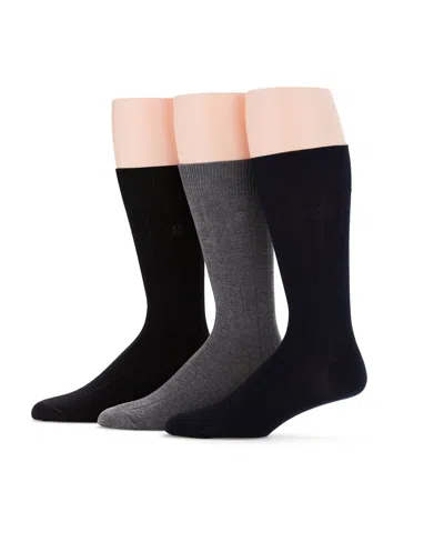 Perry Ellis Men's 3 Pack Luxe Bamboo Socks In Assorted