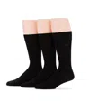 Perry Ellis Men's 3 Pack Luxe Bamboo Socks In Black