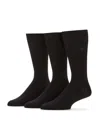 Perry Ellis Men's 3 Pack Luxe Bamboo Socks In Black