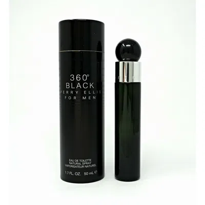 Perry Ellis Men's 360 Black Edt Spray 1.7 oz Fragrances 844061018143 In Transparent