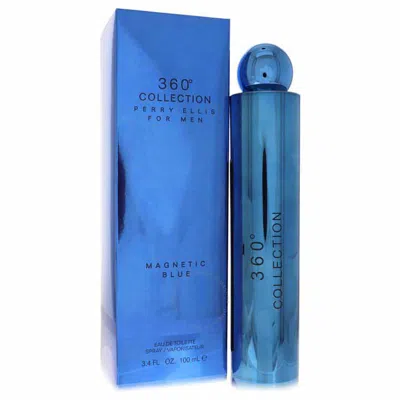 Perry Ellis Men's 360 Collection Magnetic Blue Edt Spray 3.4 oz Fragrances 844061009431 In White