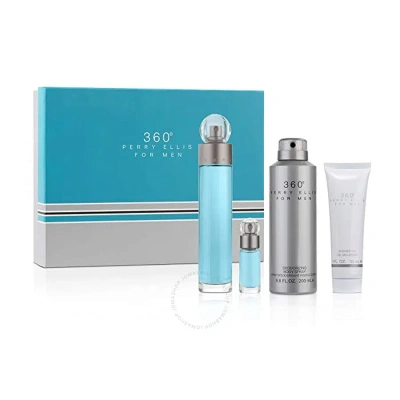 Perry Ellis Kids' 360 By  For Men - 4 Pc Gift Set 3.4oz Edt Spray In N/a