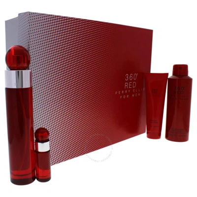Perry Ellis Men's 360 Degrees Red For Men Gift Set Fragrances 844061012592 In Red   / Lime / Ruby