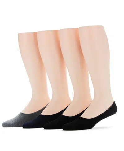 Perry Ellis Men's 4 Pack Liner Socks In Dark Assorted,multicolor