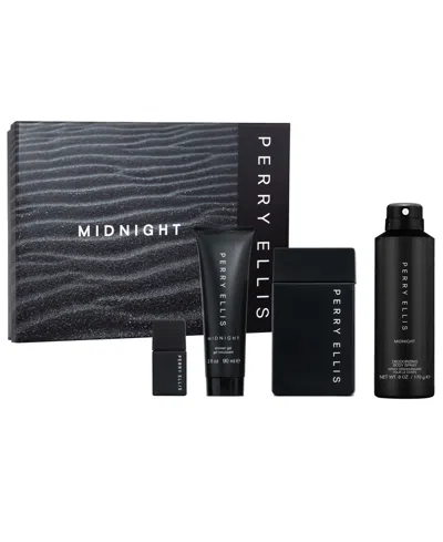 Perry Ellis Men's 4-pc. Midnight Eau De Toilette Gift Set In No Color