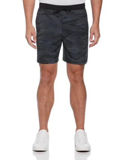 Perry Ellis Men's 7" Printed Short In Blue
