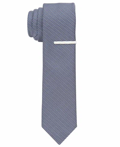Perry Ellis Men's Ambrios Micro Slim Tie In Charcoal,blue