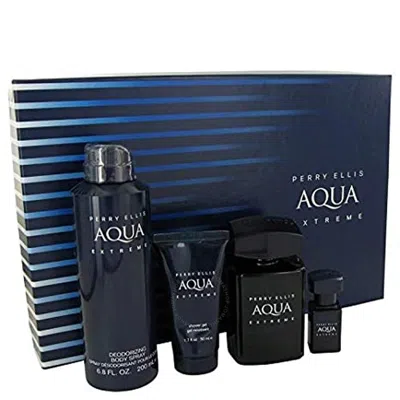 Perry Ellis Men's Aqua Extreme Gift Set Fragrances 844061011670 In White