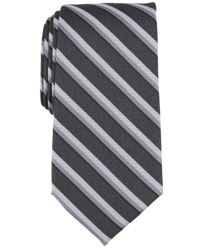 Perry Ellis Men's Arnett Classic Stripe Tie In Black
