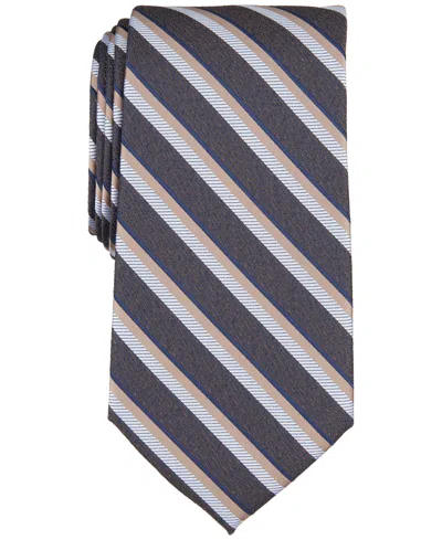 Perry Ellis Men's Arnett Classic Stripe Tie In Brown