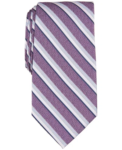 Perry Ellis Men's Arnett Classic Stripe Tie In Dusty Pink
