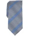 Perry Ellis Men's Bahr Stripe Link Tie In Charcoal