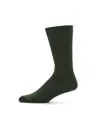 Perry Ellis Men's Bamboo Logo Socks In Green
