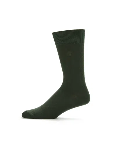 Perry Ellis Men's Bamboo Logo Socks In Green