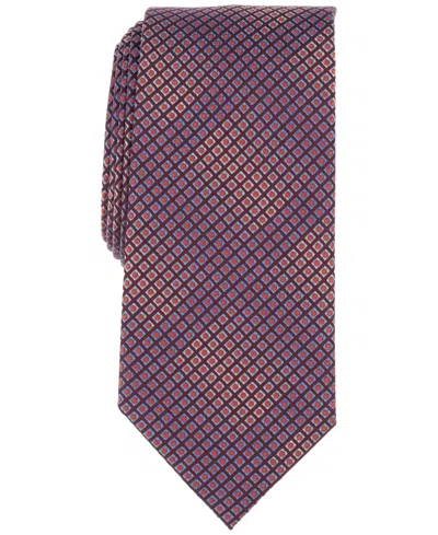 Perry Ellis Men's Barbet Classic Geometric Tie In Sienna