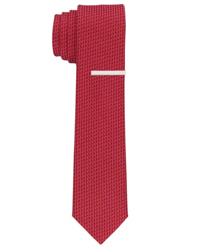 Perry Ellis Men's Barnett Micro Slim Tie In Red