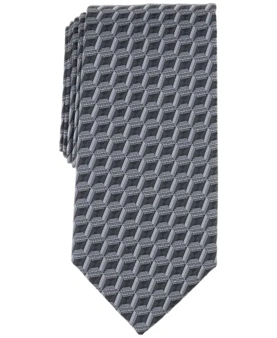 Perry Ellis Men's Barone Geo-pattern Tie In Black