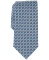 Perry Ellis Men's Barone Geo-pattern Tie In Charcoal