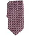 Perry Ellis Men's Barone Geo-pattern Tie In Red
