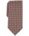 Perry Ellis Men's Barone Geo-pattern Tie In Rust