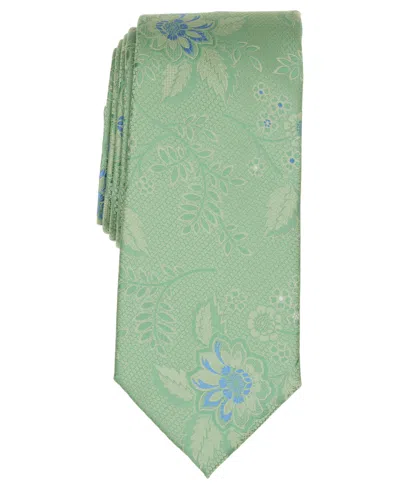Perry Ellis Men's Basham Floral Tie In Green