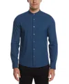 PERRY ELLIS MEN'S BIG AND TALL UNTUCKED TOTAL STRETCH BANDED COLLAR SHIRT