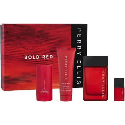 Perry Ellis Men's Bold Red Gift Set Fragrances 844061013230 In Red   /   Red.
