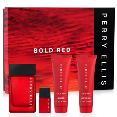 Perry Ellis Men's Bold Red Gift Set Fragrances 844061016675