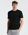 Perry Ellis Men's Bold Signature Crew Neck T-shirt In Black