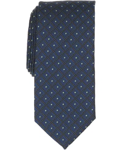 Perry Ellis Men's Bomar Classic Neat Tie In Blue